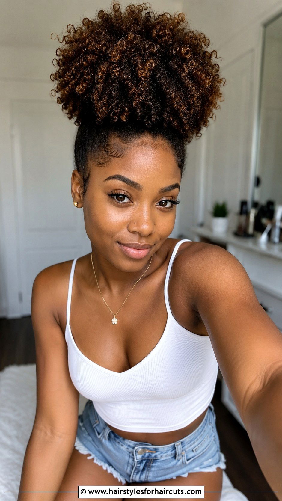 High Puff - 25 summer hairstyles for black women - 25 summer hairstyles for black women