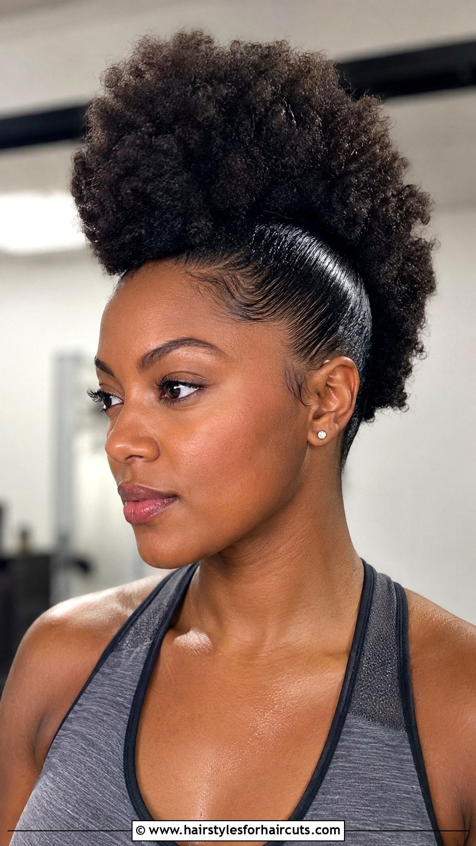 High Puff Mohawk - 25 mohawk hairstyles for natural hair - 25 mohawk hairstyles for natural hair