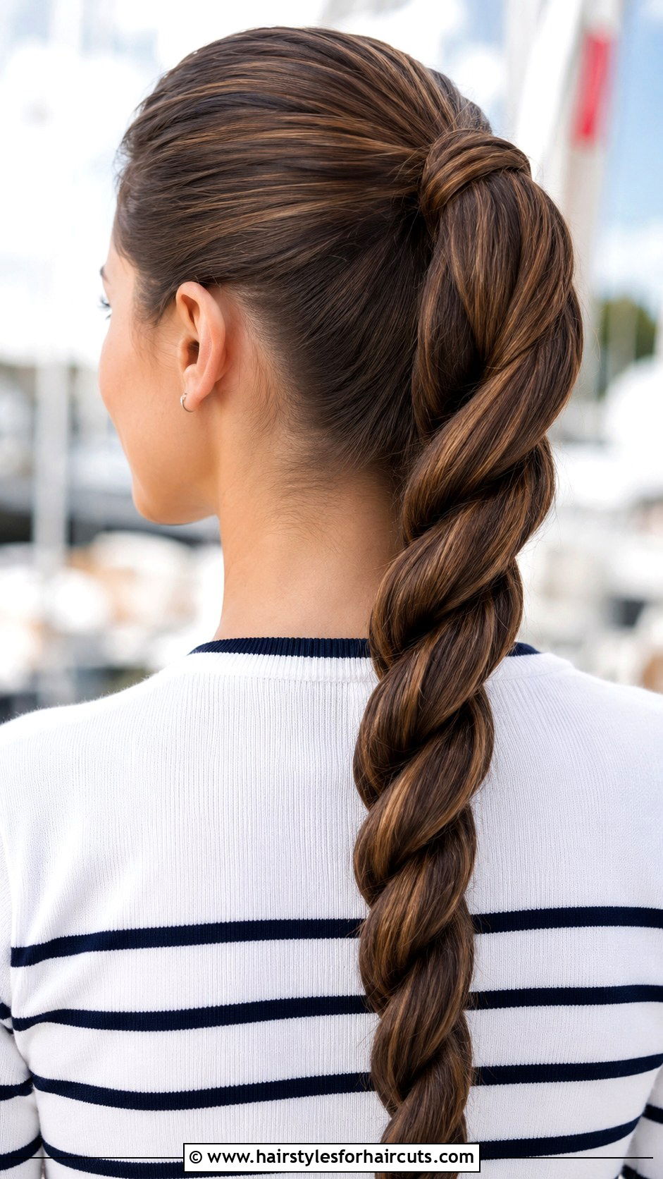 High Rope Braid Ponytail - 25 high hairstyles - 25 high hairstyles