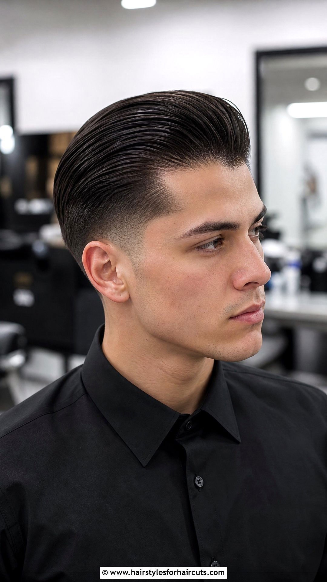 High Taper With Slick Back - 25 high taper haircuts straight hair - 25 high taper haircuts straight hair