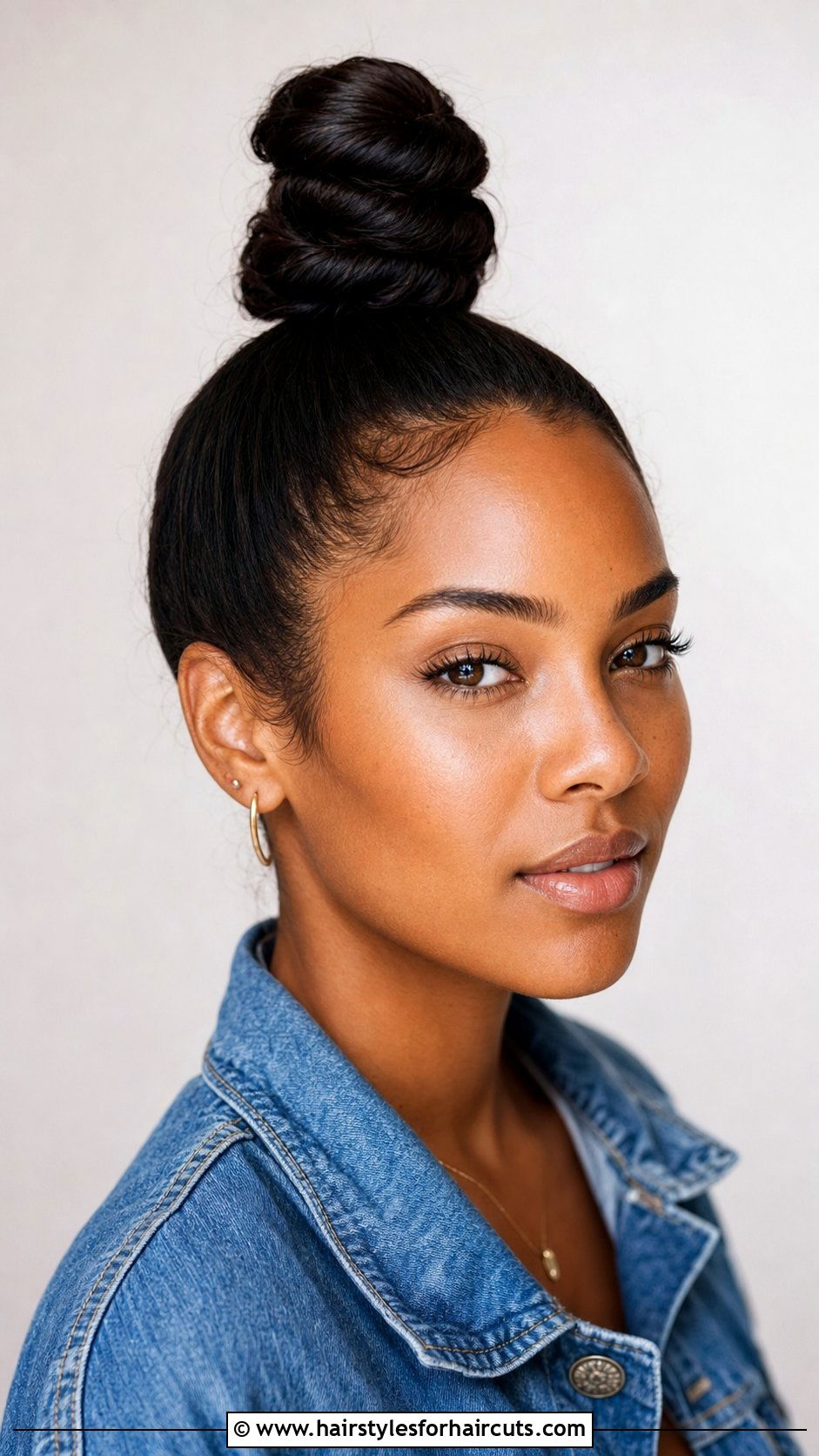 High Top Knot Bun - 25 haircuts and style castle towers - 25 haircuts and style castle towers