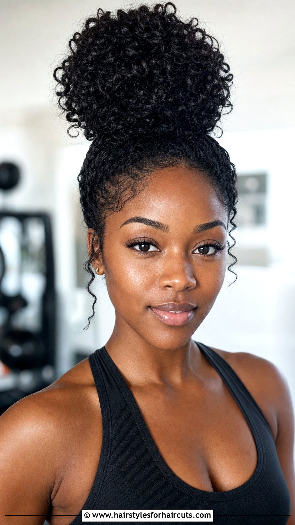 High Top Knot With Curly Weave - 25 quick easy hairstyles black hair with weave - 25 quick easy hairstyles black hair with weave