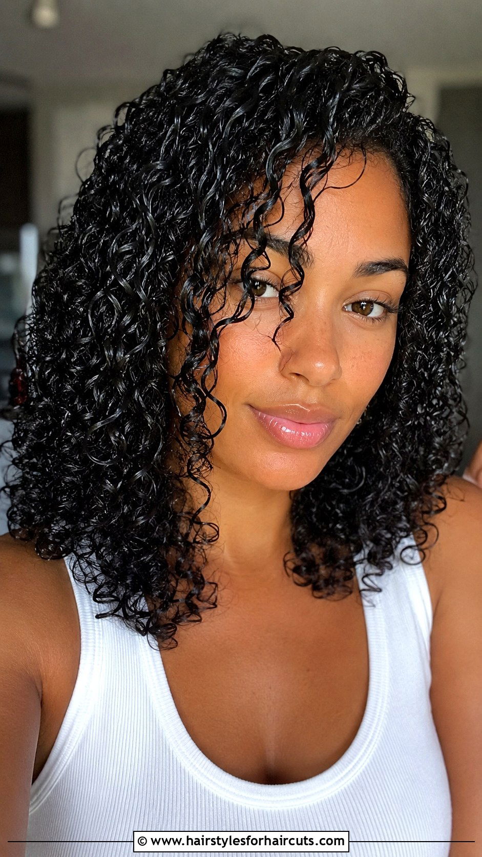 High Wet Curly Ponytail - 25 cute hairstyles for wet curly hair - 25 cute hairstyles for wet curly hair