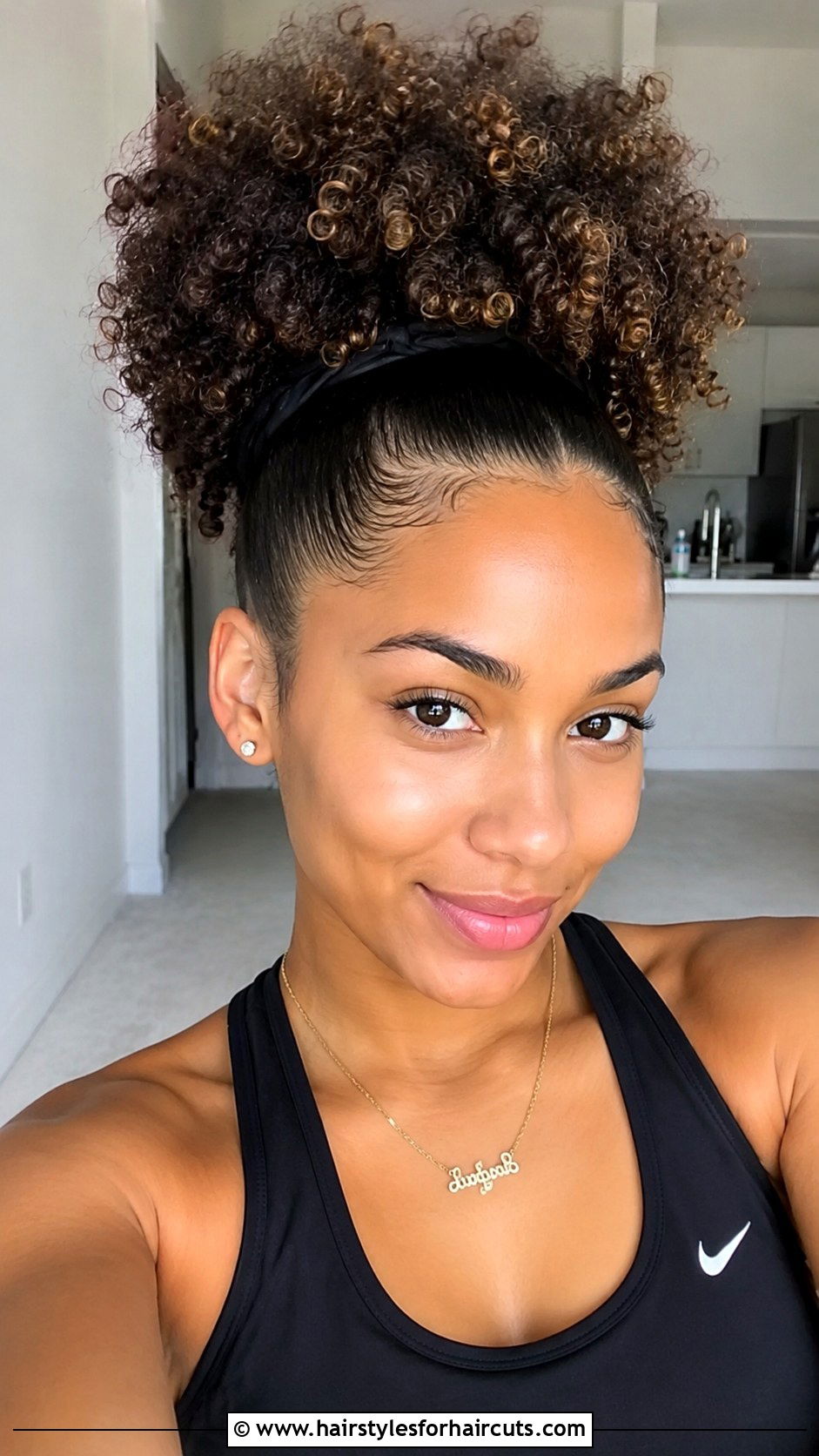 High Y2K Curly Puff - 25 y2k hairstyles for curly hair - 25 y2k hairstyles for curly hair
