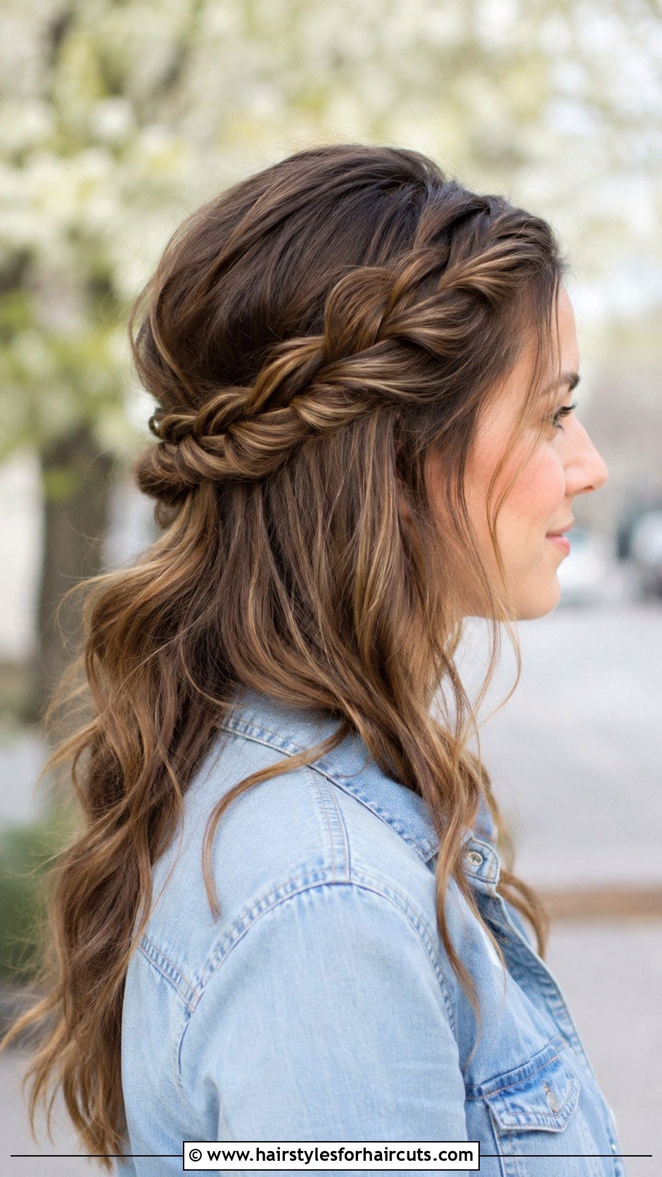 Hippie Rope Twisted Half Updo - 25 hippie hairstyles - 25 hippie hairstyles