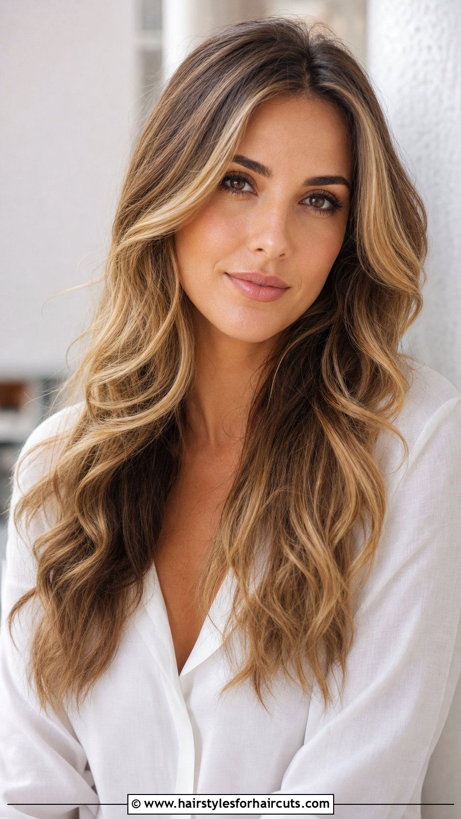 Honey Blonde Highlights Long Waves - 25 hairstyles with colour - 25 hairstyles with colour