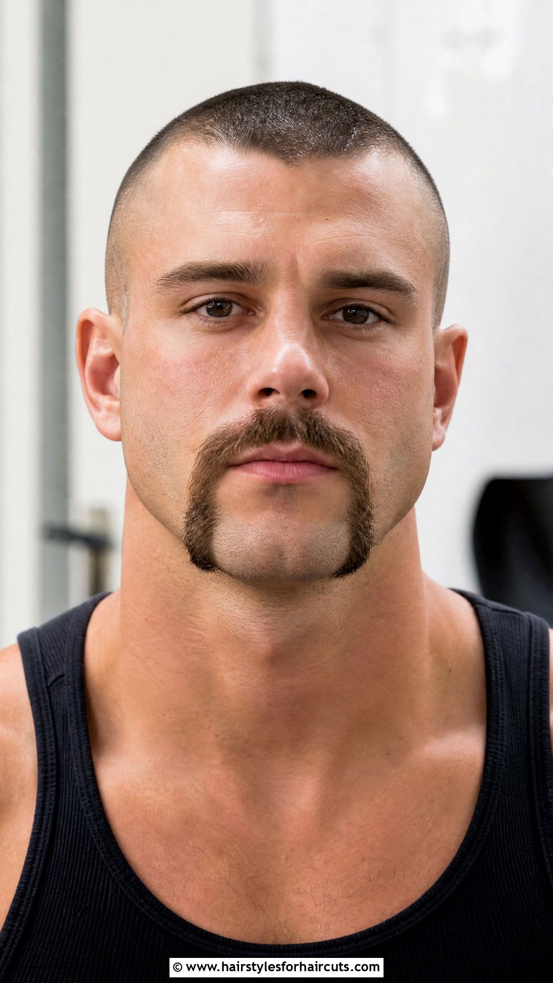 Horseshoe Mustache With Buzz Cut - 25 mustache hairstyles - 25 mustache hairstyles