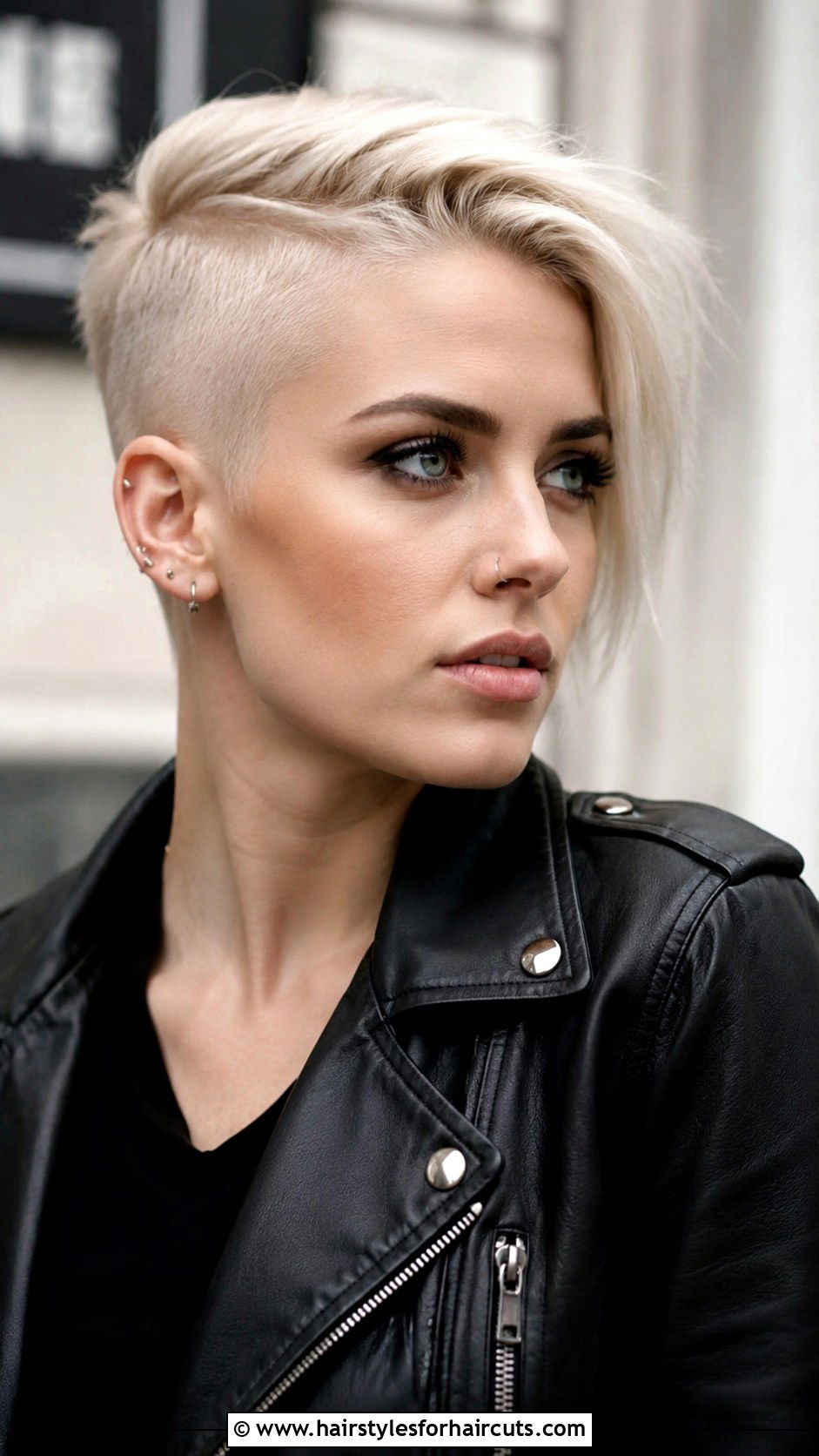Ice Blonde Undercut - 25 ice haircuts - 25 ice haircuts
