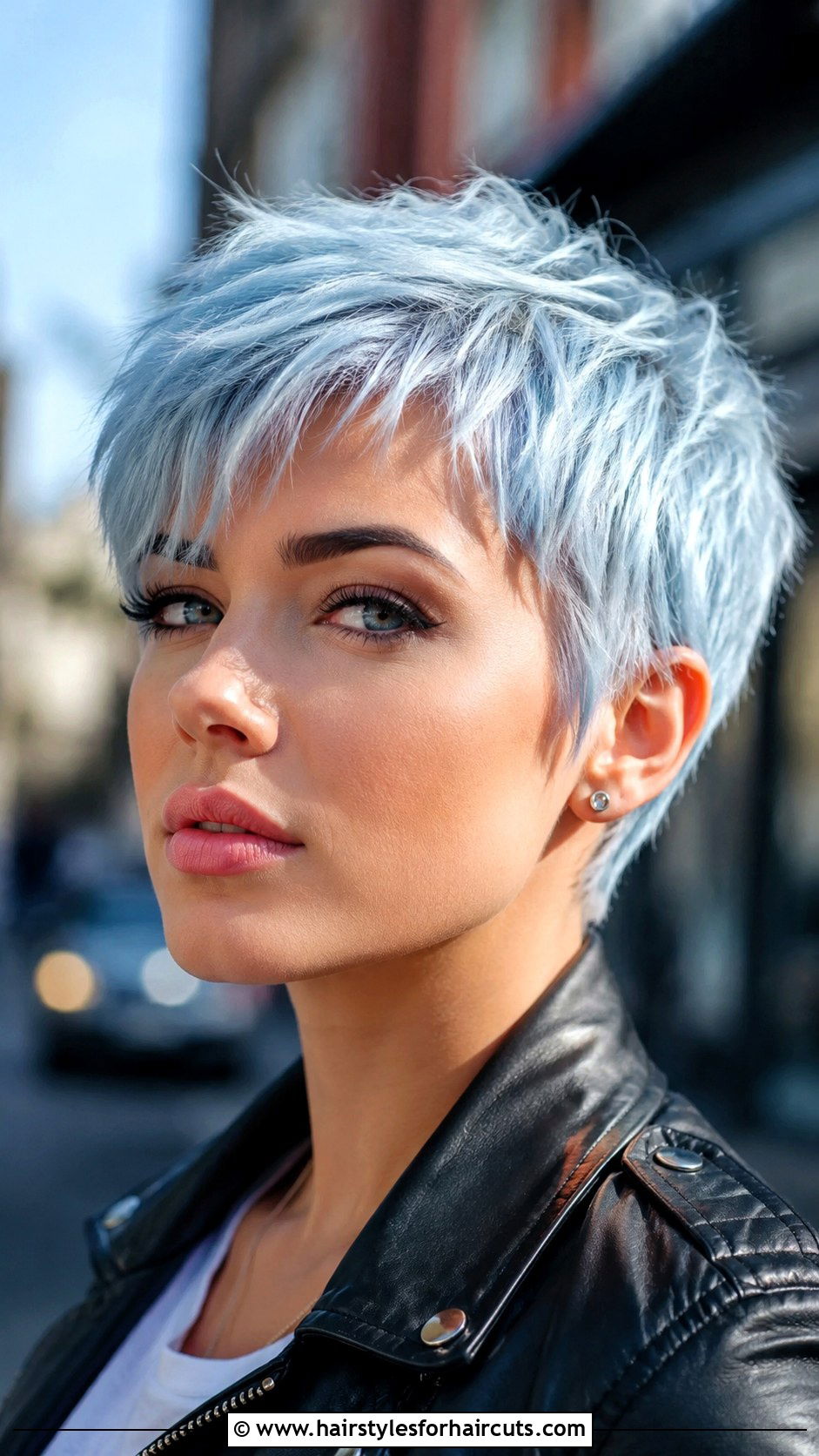 Ice Blue Pixie Cut - 25 blue hairstyles - 25 blue hairstyles