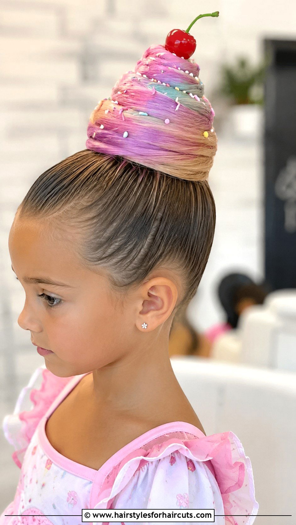 Ice Cream Cone Updo - 25 wacky hairstyles for girls - 25 wacky hairstyles for girls