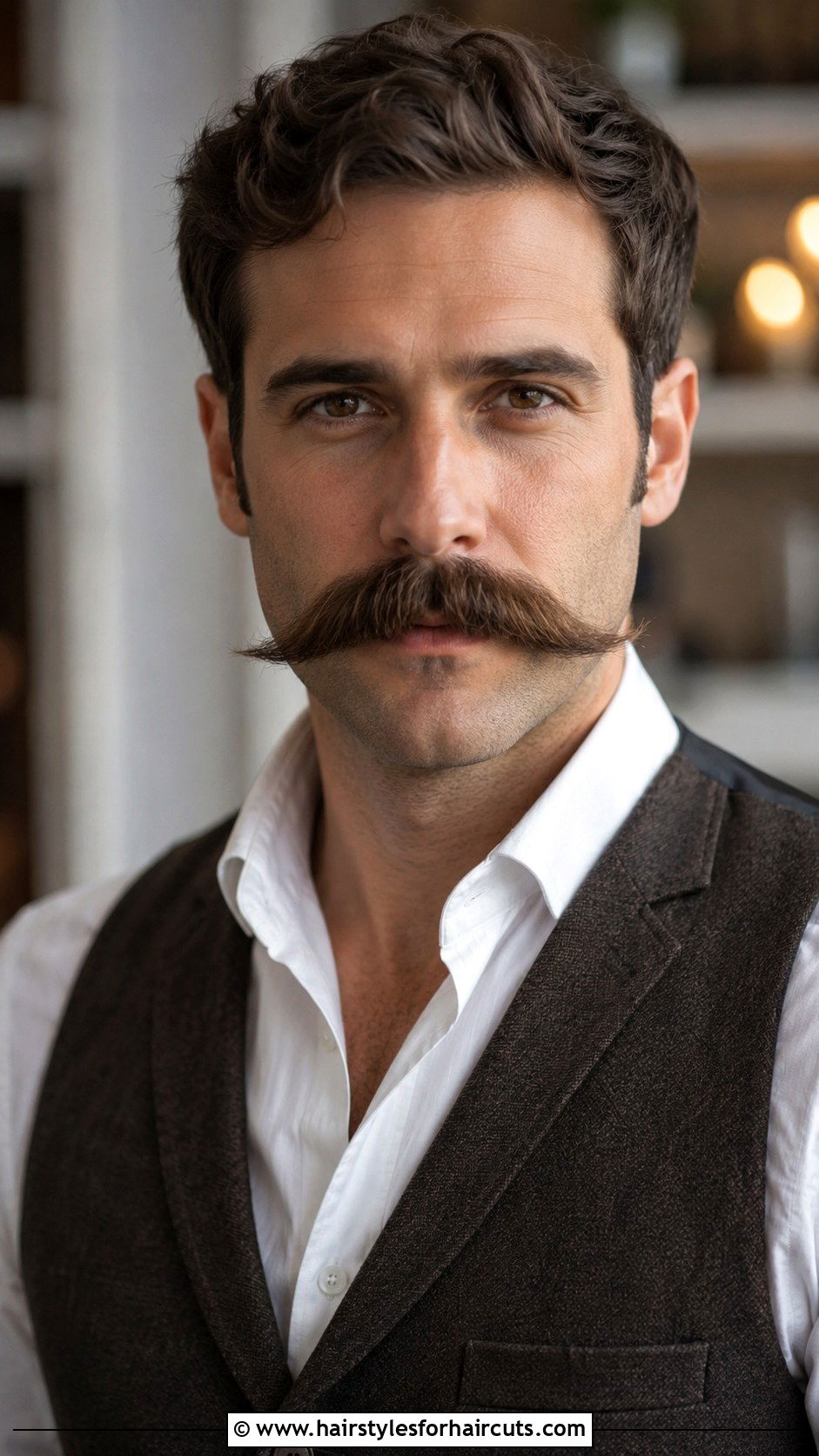Imperial Mustache - 25 facial hairstyles for round faces - 25 facial hairstyles for round faces