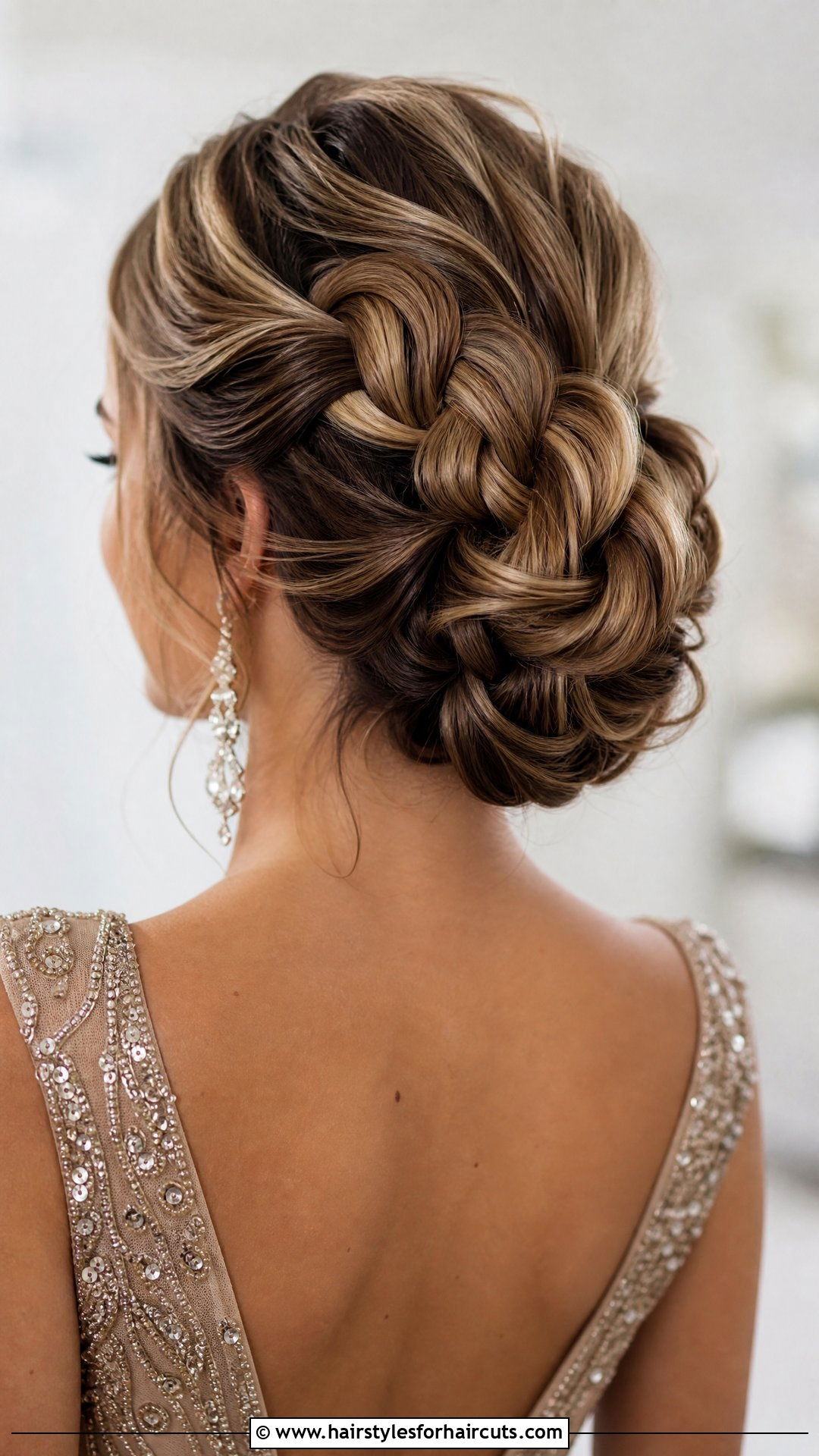 Infinity Braid Bridal Updo - 25 wedding hairstyles for thick hair - 25 wedding hairstyles for thick hair