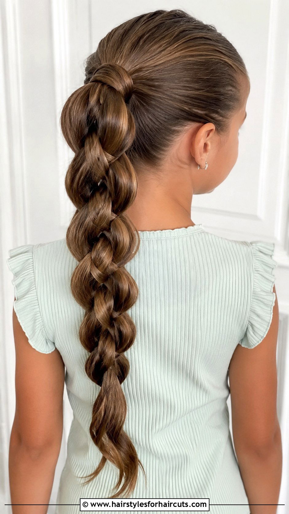 Infinity Braid Ponytail - 25 4th grade hairstyles - 25 4th grade hairstyles
