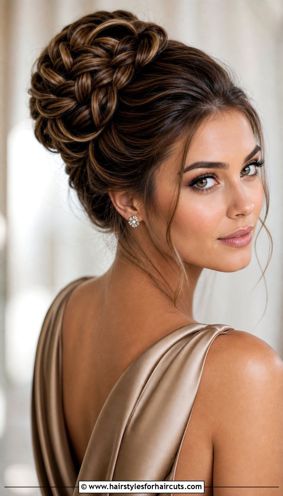 Infinity Braid Updo - 25 wedding hairstyles for long hair with braids - 25 wedding hairstyles for long hair with braids