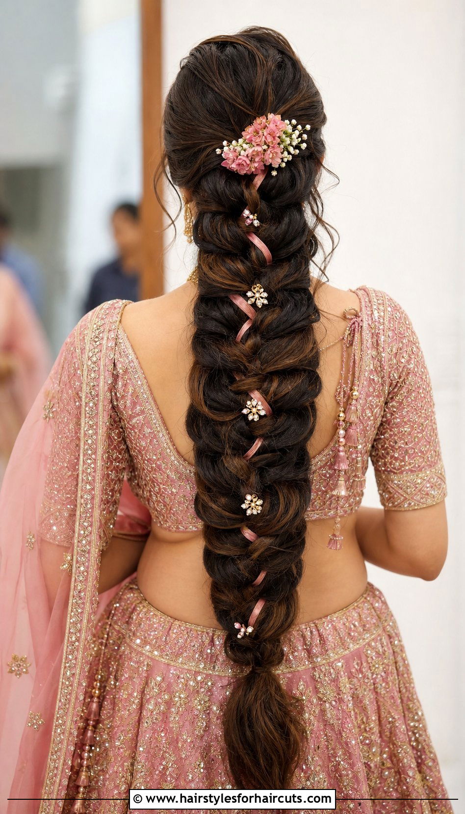 Intricate Rapunzel Braid - 25 long hair pakistani party hairstyles - 25 long hair pakistani party hairstyles