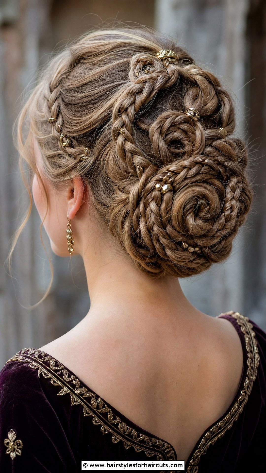 Intricate Viking Braided Bun - 25 viking hairstyles for women - 25 viking hairstyles for women