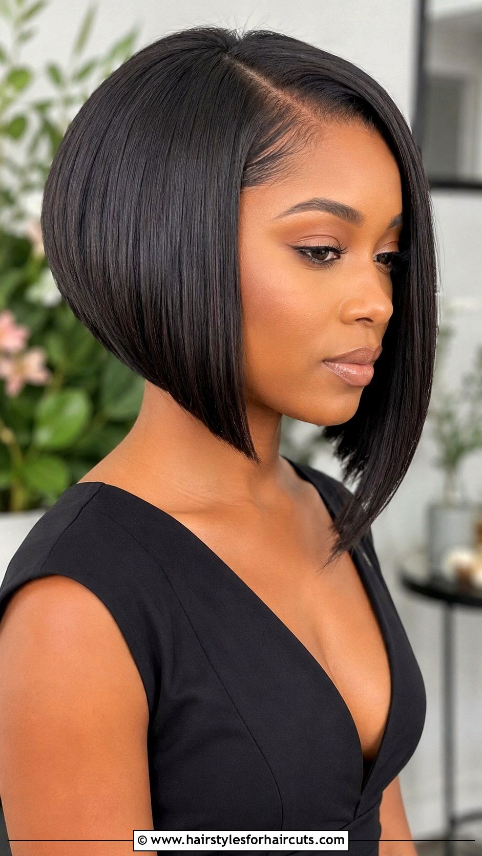 Inverted Bob - 25 black women haircuts styles - 25 black women haircuts styles