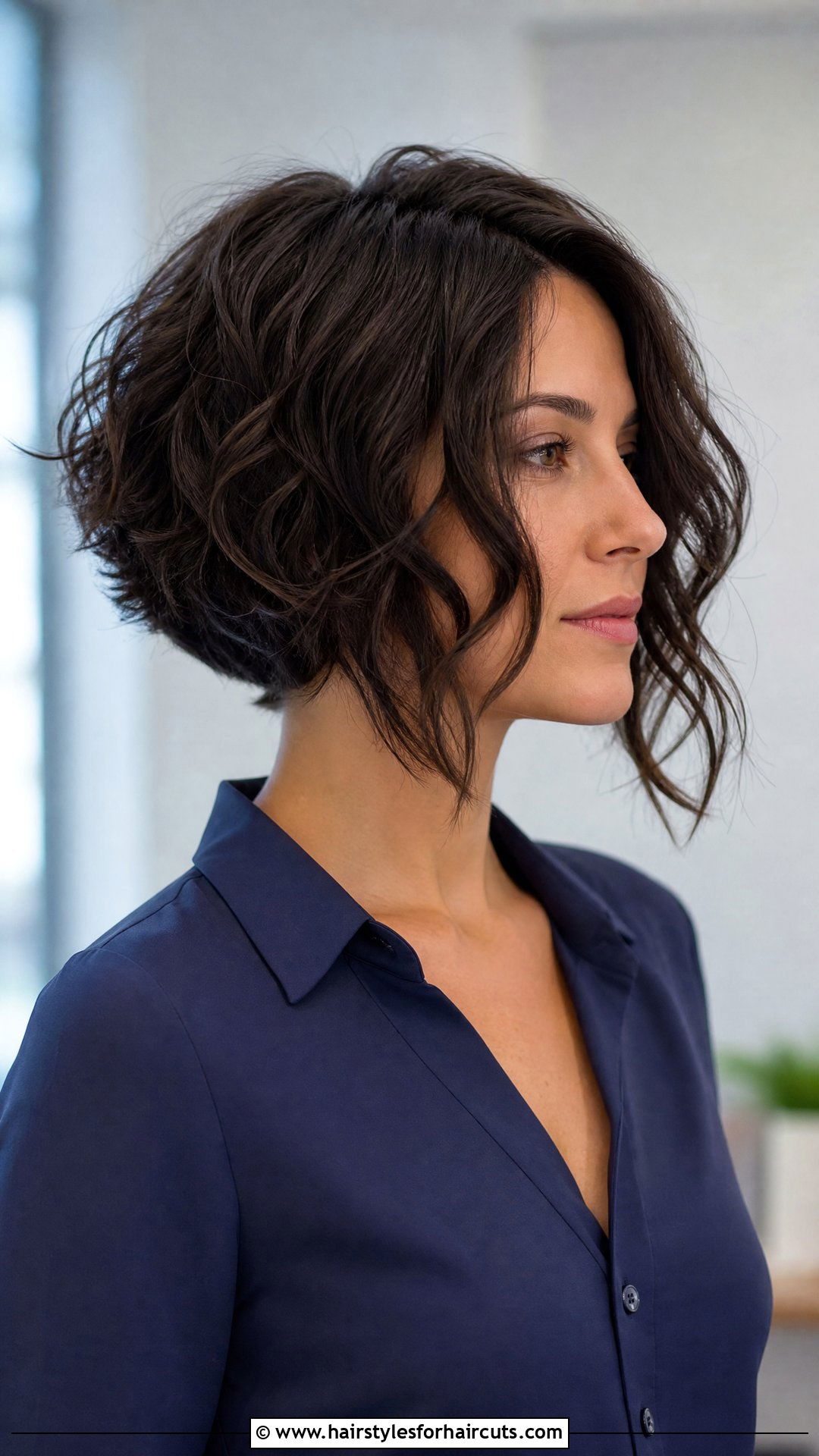 Inverted Bob For Semi Curly Hair - 25 haircuts for semi curly hair female - 25 haircuts for semi curly hair female