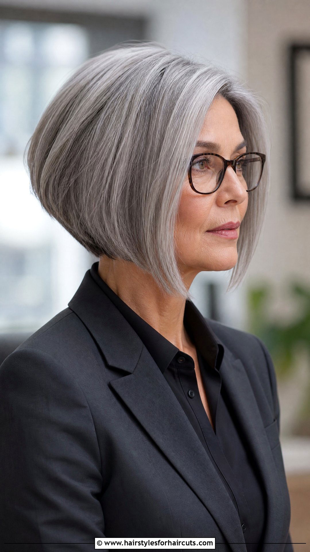 Inverted Bob Grey Hair - 25 haircuts grey hair - 25 haircuts grey hair