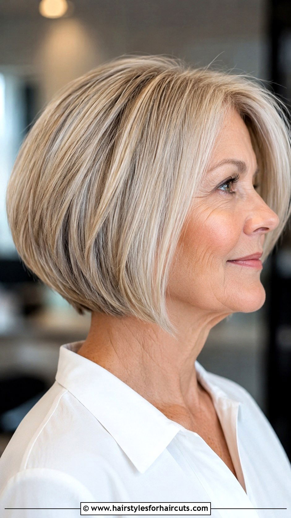Inverted Bob Haircut - 25 haircuts for woman over 60 - 25 haircuts for woman over 60