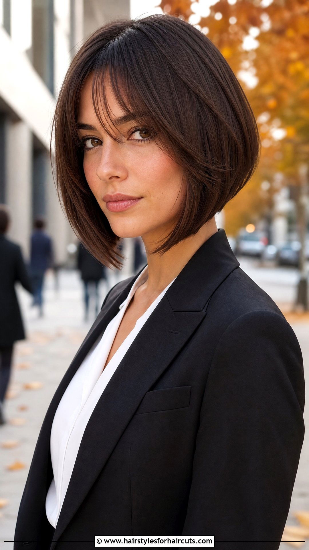 Inverted Bob With Curtain Bangs - 25 short hairstyles with curtain bangs - 25 short hairstyles with curtain bangs