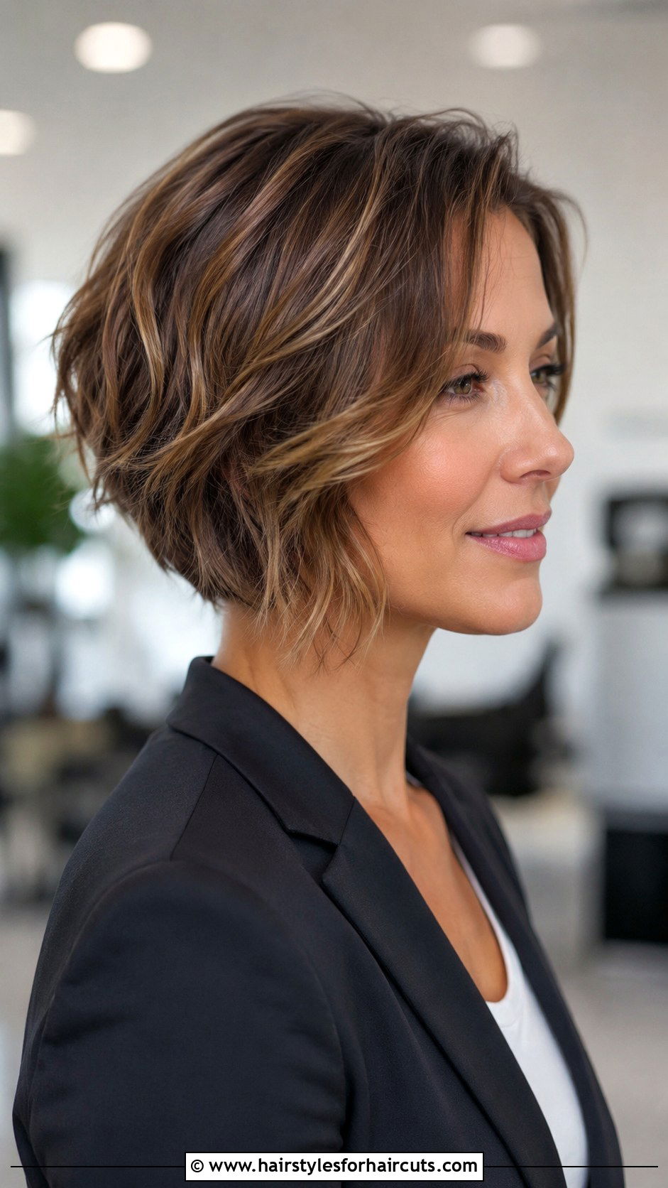 Inverted Bob With Layers - 25 layered haircuts for wavy hair over 50 - 25 layered haircuts for wavy hair over 50