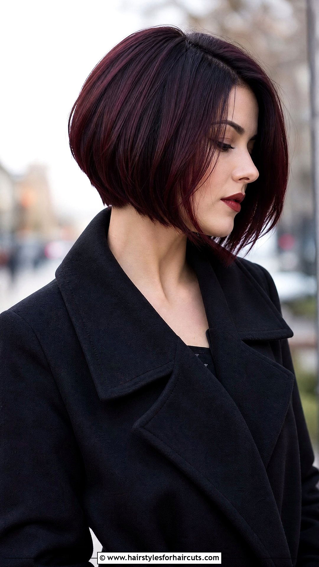 Inverted Bob With Red Velvet - 25 hairstyles and colors for women - 25 hairstyles and colors for women