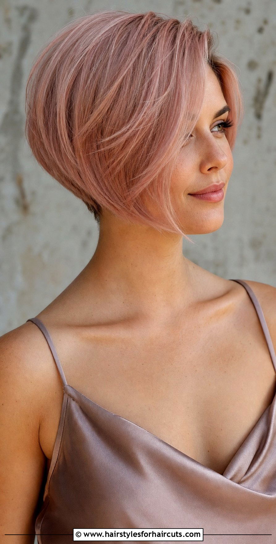 Inverted Bob With Rose Gold - 25 haircuts and hair color - 25 haircuts and hair color