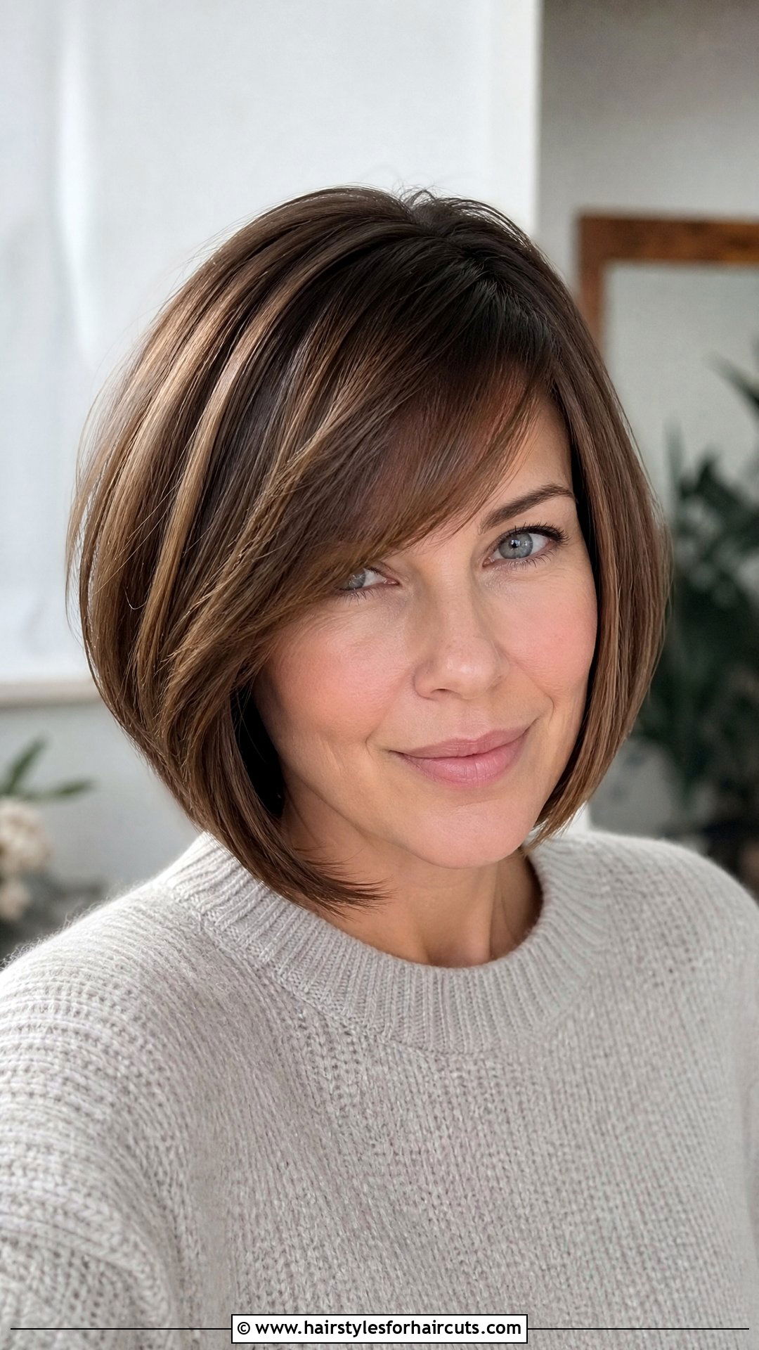 Inverted Bob With Side Bangs - 25 inverted bob haircuts - 25 inverted bob haircuts