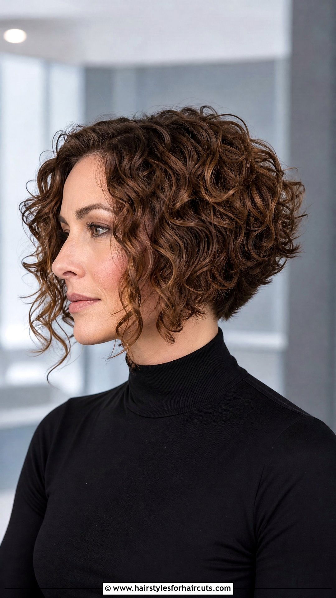 Inverted Curly Bob - 25 best haircuts for curly hair - 25 best haircuts for curly hair