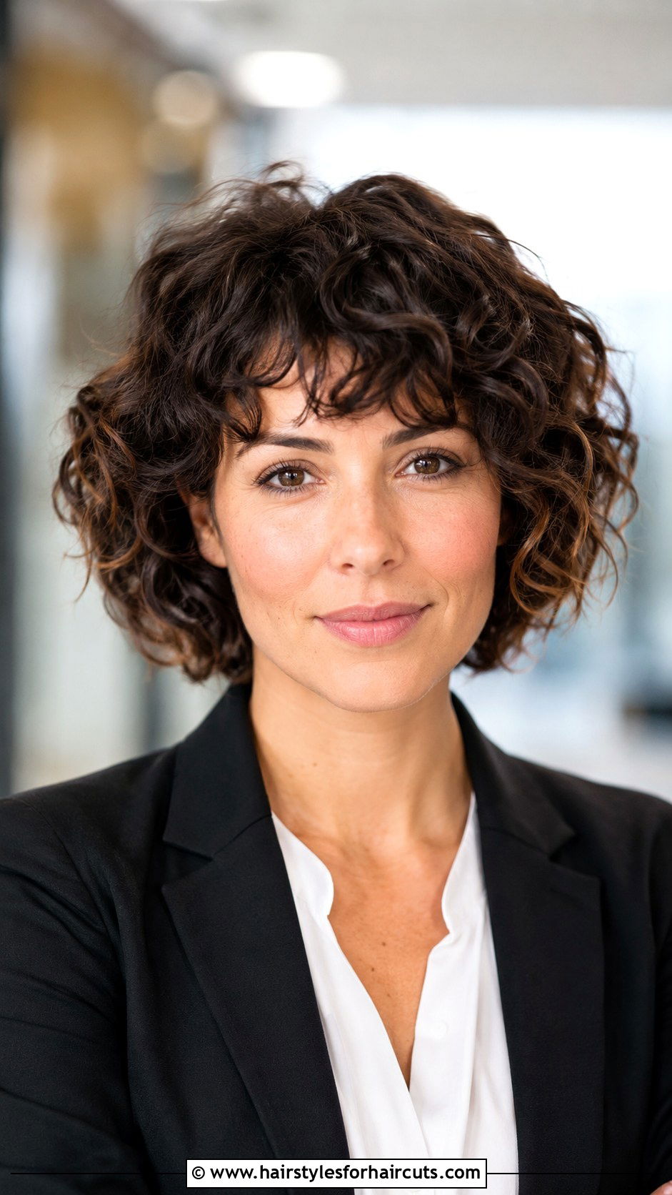 Inverted Curly Bob - 25 curly haircuts salon - 25 curly haircuts salon