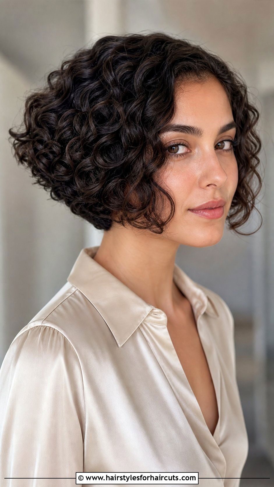 Inverted Curly Bob - 25 haircuts for curly hair - 25 haircuts for curly hair