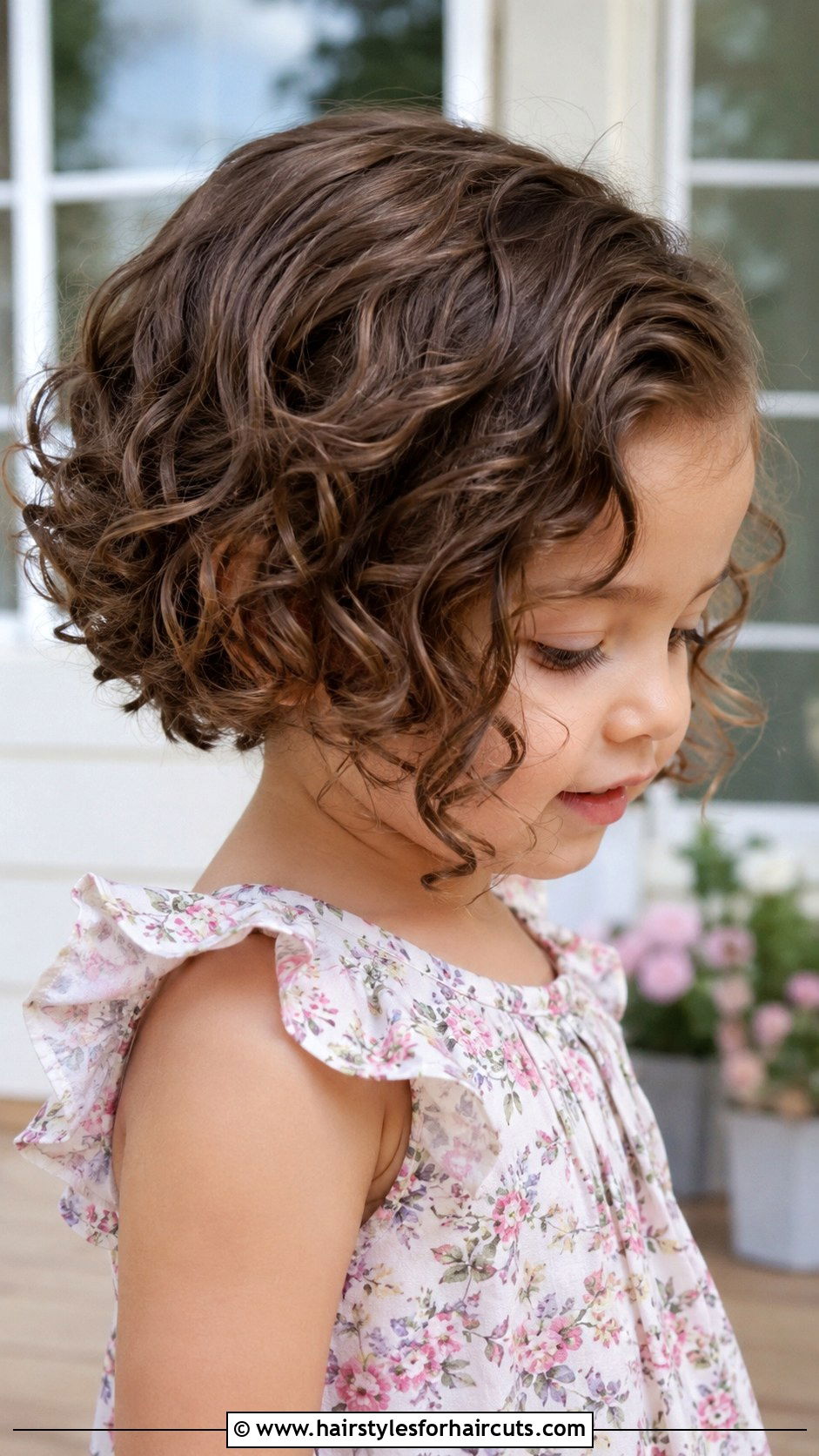 Inverted Curly Bob - 25 toddler girl curly haircuts - 25 toddler girl curly haircuts