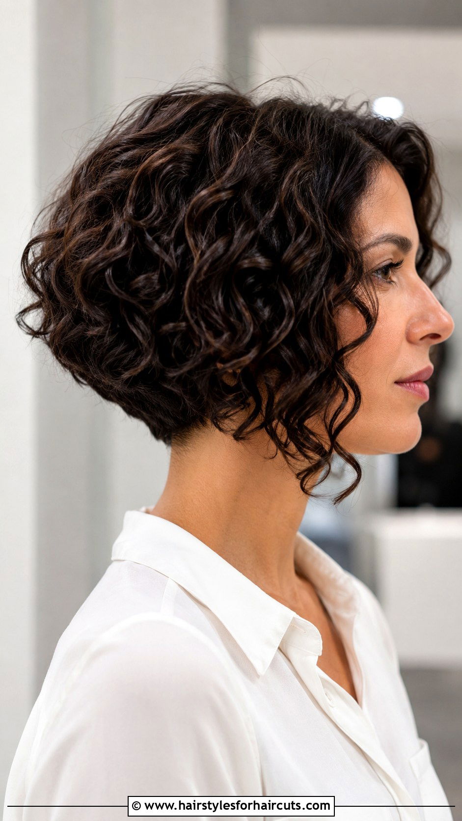Inverted Curly Bob Haircut - 25 bob hairstyles for curly hair over 50 - 25 bob hairstyles for curly hair over 50