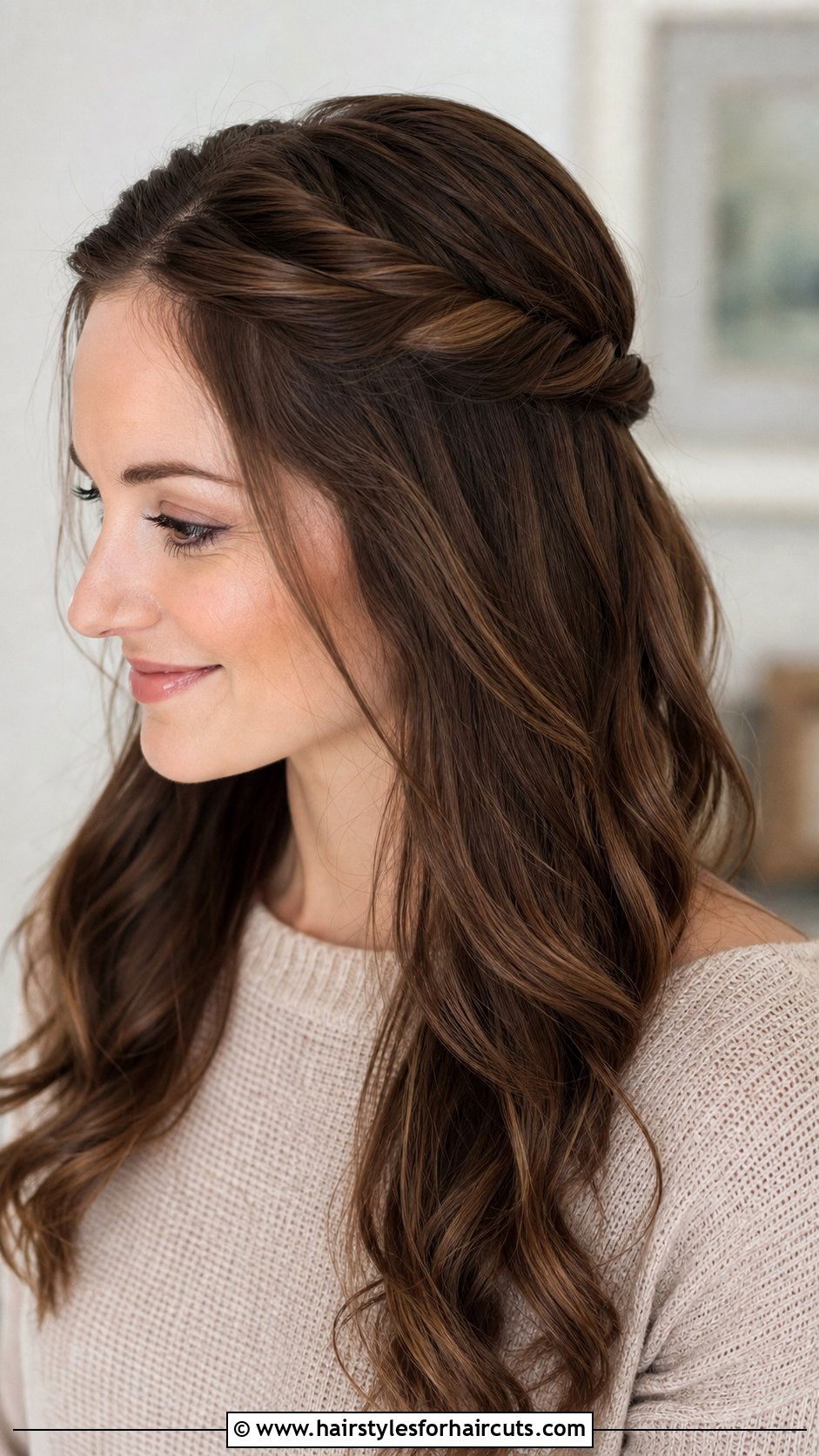 Irish Twisted Half Up Style - 25 celtic hairstyles - 25 celtic hairstyles
