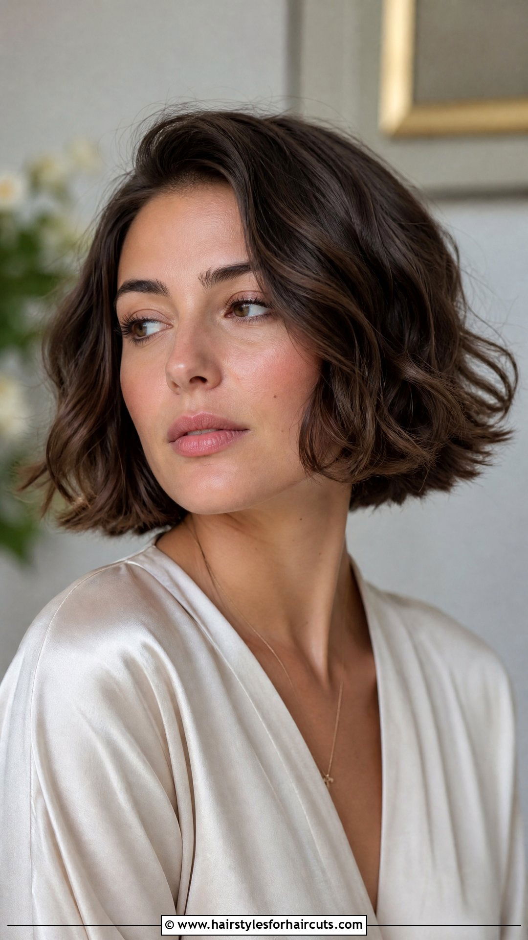 Italian Bob For Wavy Chin Length Hair - 25 chin length haircuts for wavy hair - 25 chin length haircuts for wavy hair