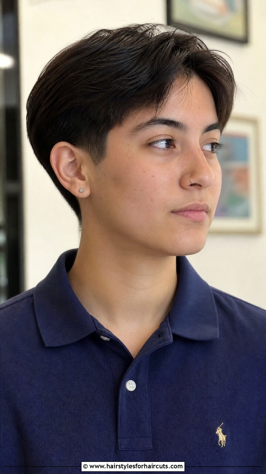 Ivy League Haircut - 25 nonbinary haircuts for straight hair - 25 nonbinary haircuts for straight hair