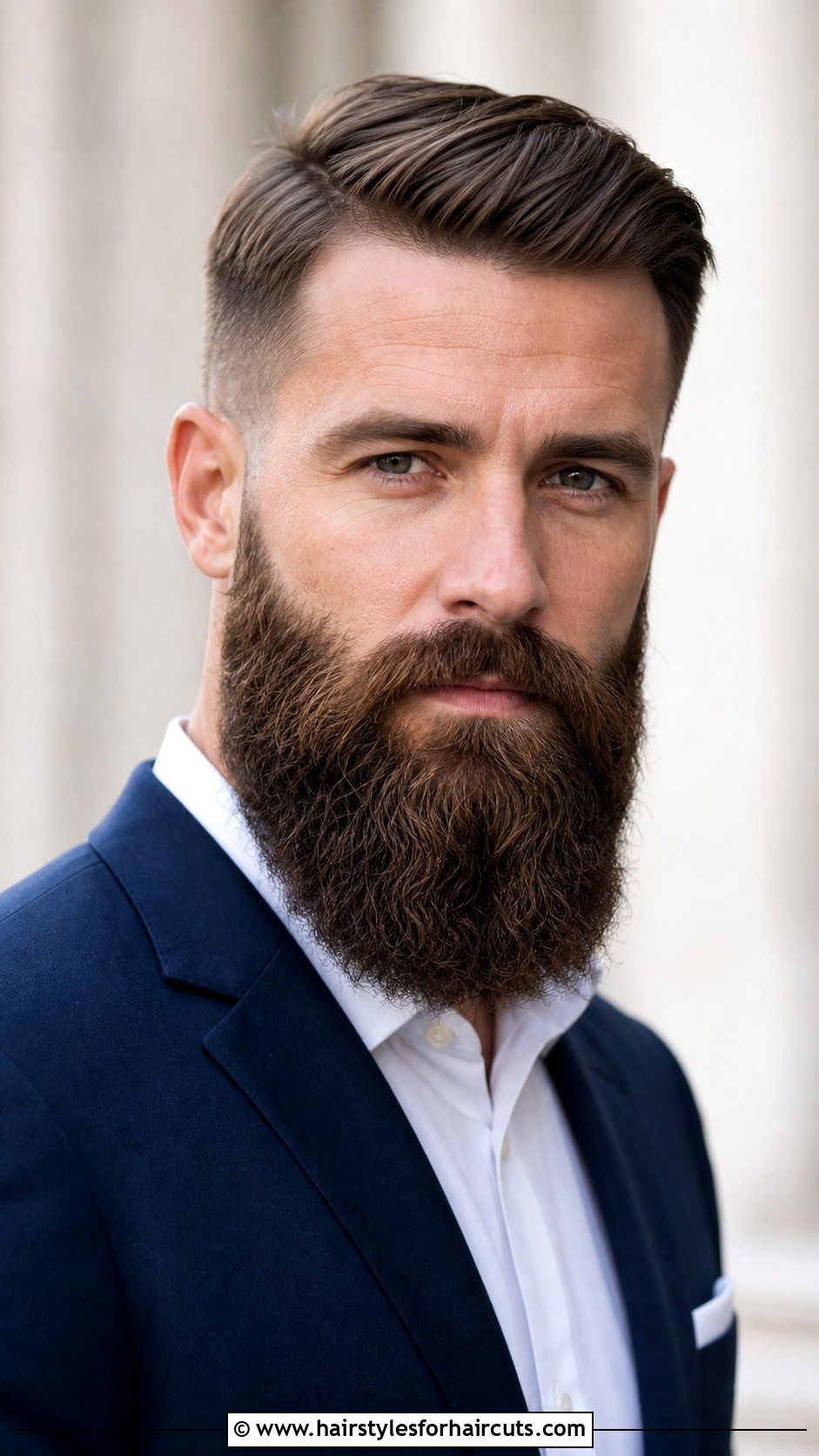 Ivy League With Long Beard - 25 long beard short hairstyles - 25 long beard short hairstyles