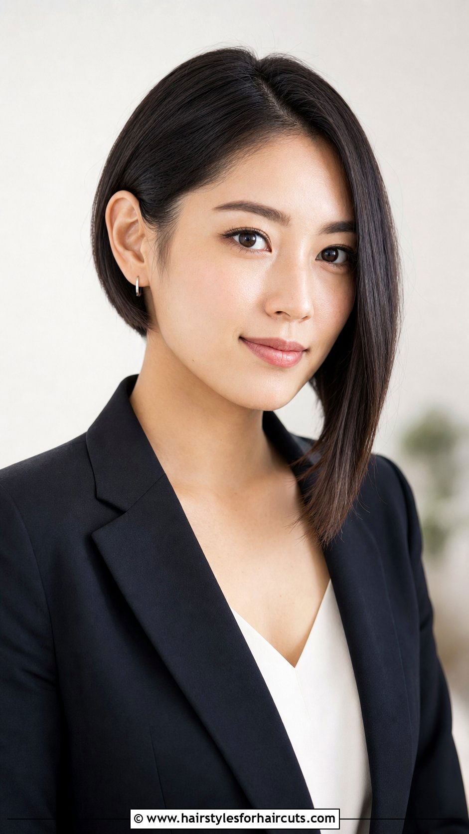 Japanese Asymmetric Bob Haircut - 25 japanese woman hairstyles - 25 japanese woman hairstyles