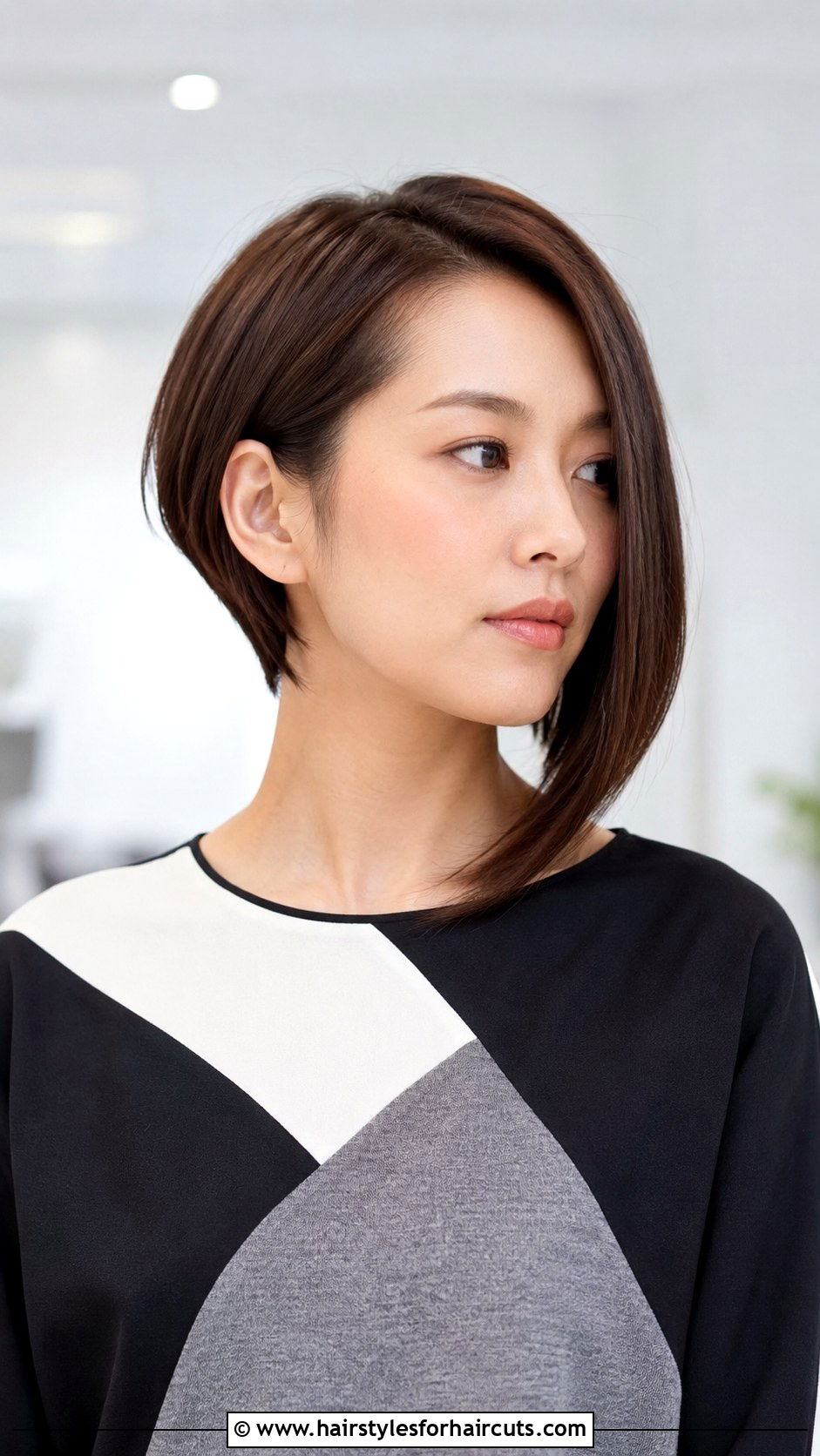 Japanese Asymmetric Bob Haircut - 25 cute japanese hairstyles - 25 cute japanese hairstyles