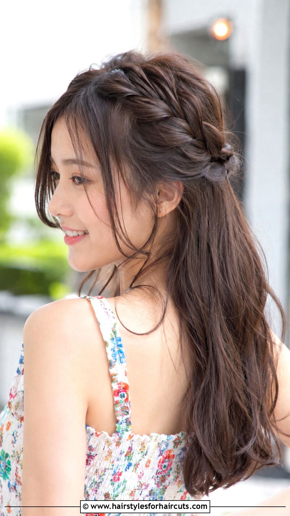 Japanese Braided Half Up Hairstyle - 25 cute japanese hairstyles - 25 cute japanese hairstyles