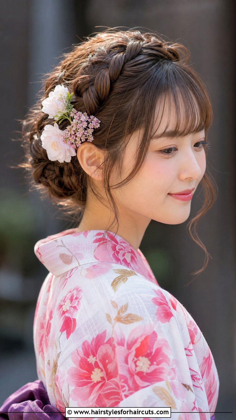 Japanese Crown Braid Updo - 25 long hair traditional japanese hairstyles - 25 long hair traditional japanese hairstyles