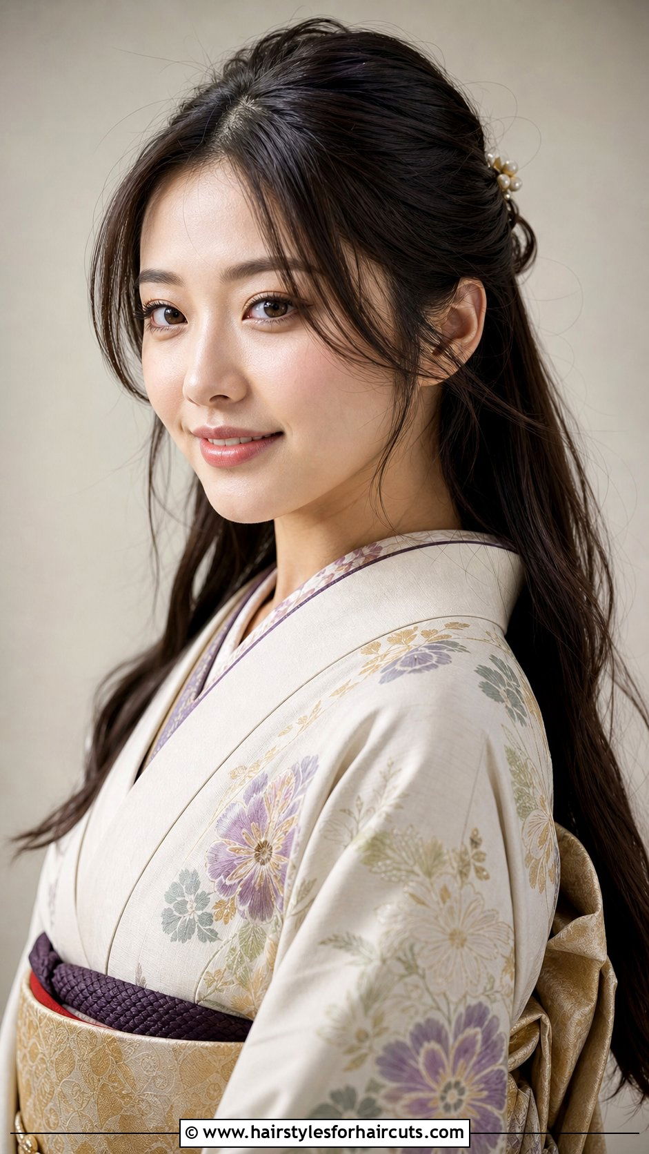 Japanese Half Up Half Down Hairstyle - 25 long hair traditional japanese hairstyles - 25 long hair traditional japanese hairstyles