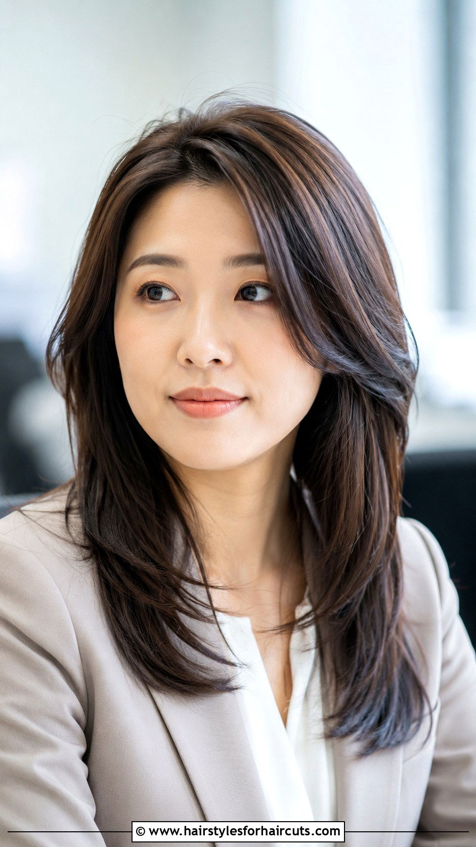 Japanese Layered Cut With Volume At Crown - 25 japanese long haircuts - 25 japanese long haircuts