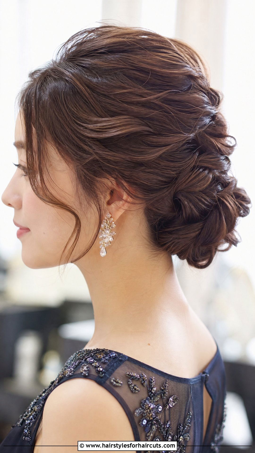 Japanese Long Twisted Updo Hairstyle - 25 japanese long hairstyles - 25 japanese long hairstyles