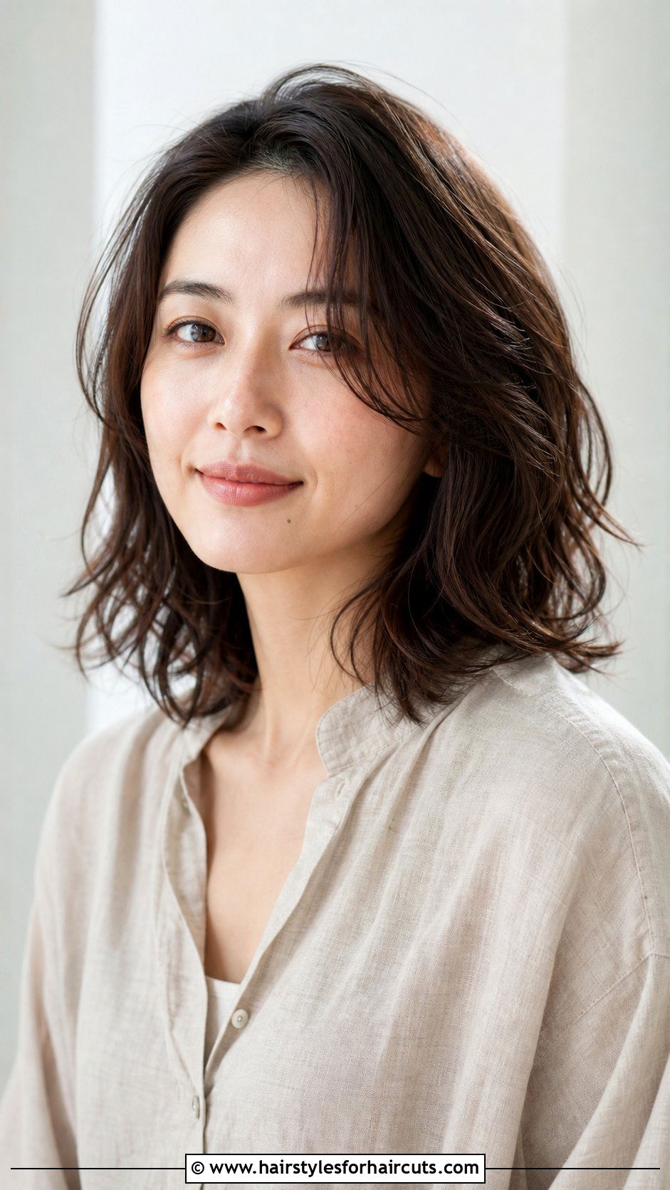 Japanese Medium Wavy Hairstyle - 25 japanese woman hairstyles - 25 japanese woman hairstyles