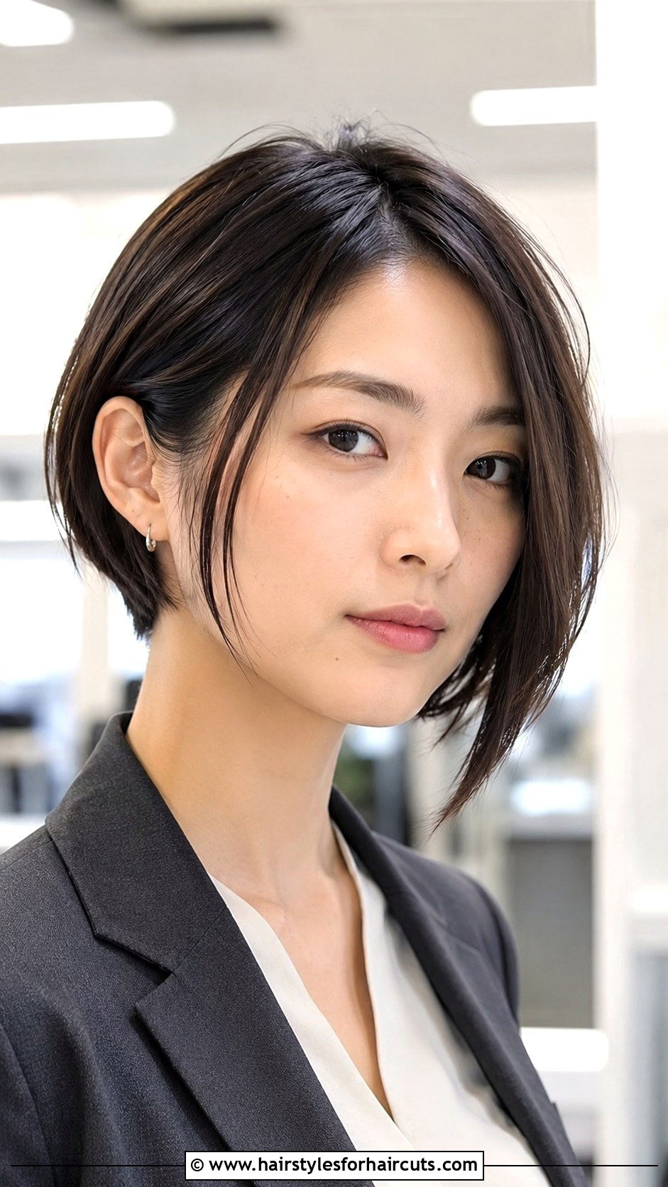 Japanese Short Asymmetrical Bob - 25 japanese hairstyles for short hair - 25 japanese hairstyles for short hair