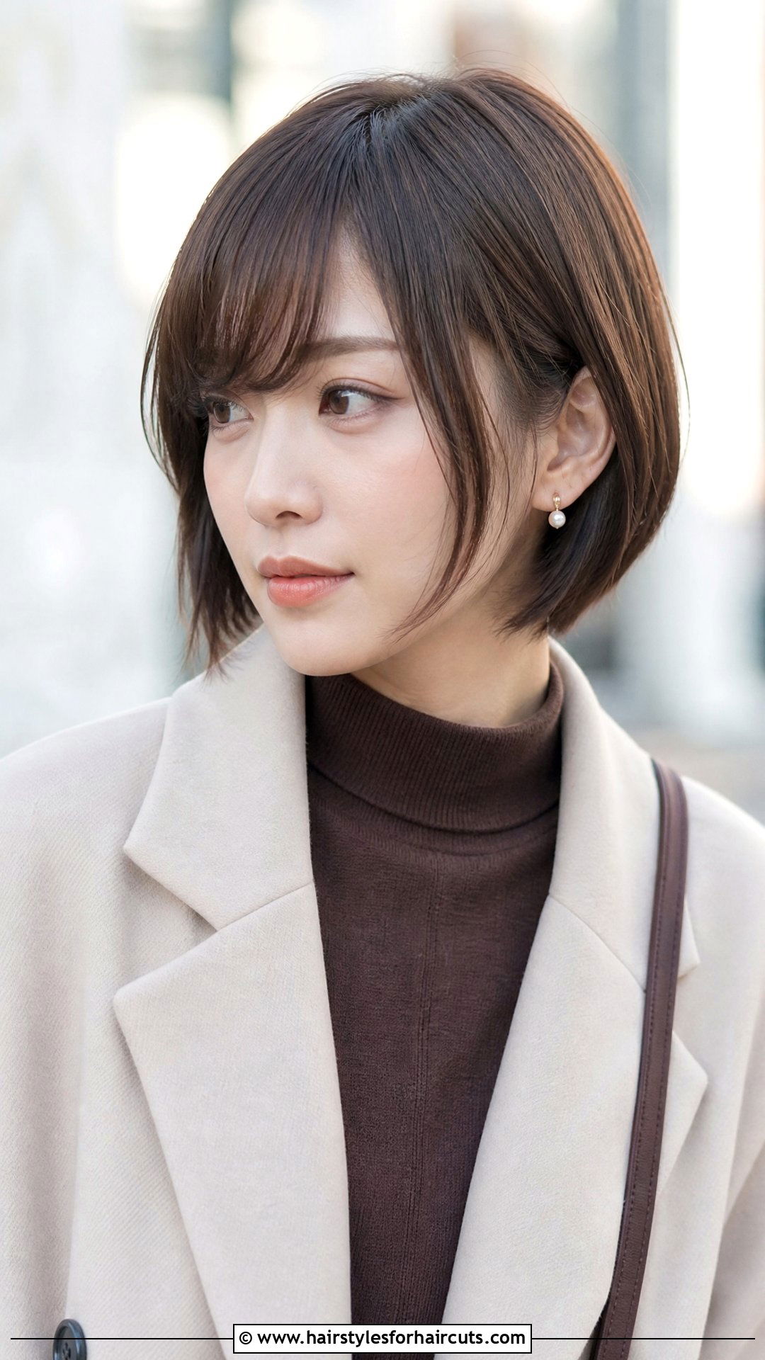 Japanese Side Swept Bangs Bob - 25 japanese hairstyles for women - 25 japanese hairstyles for women