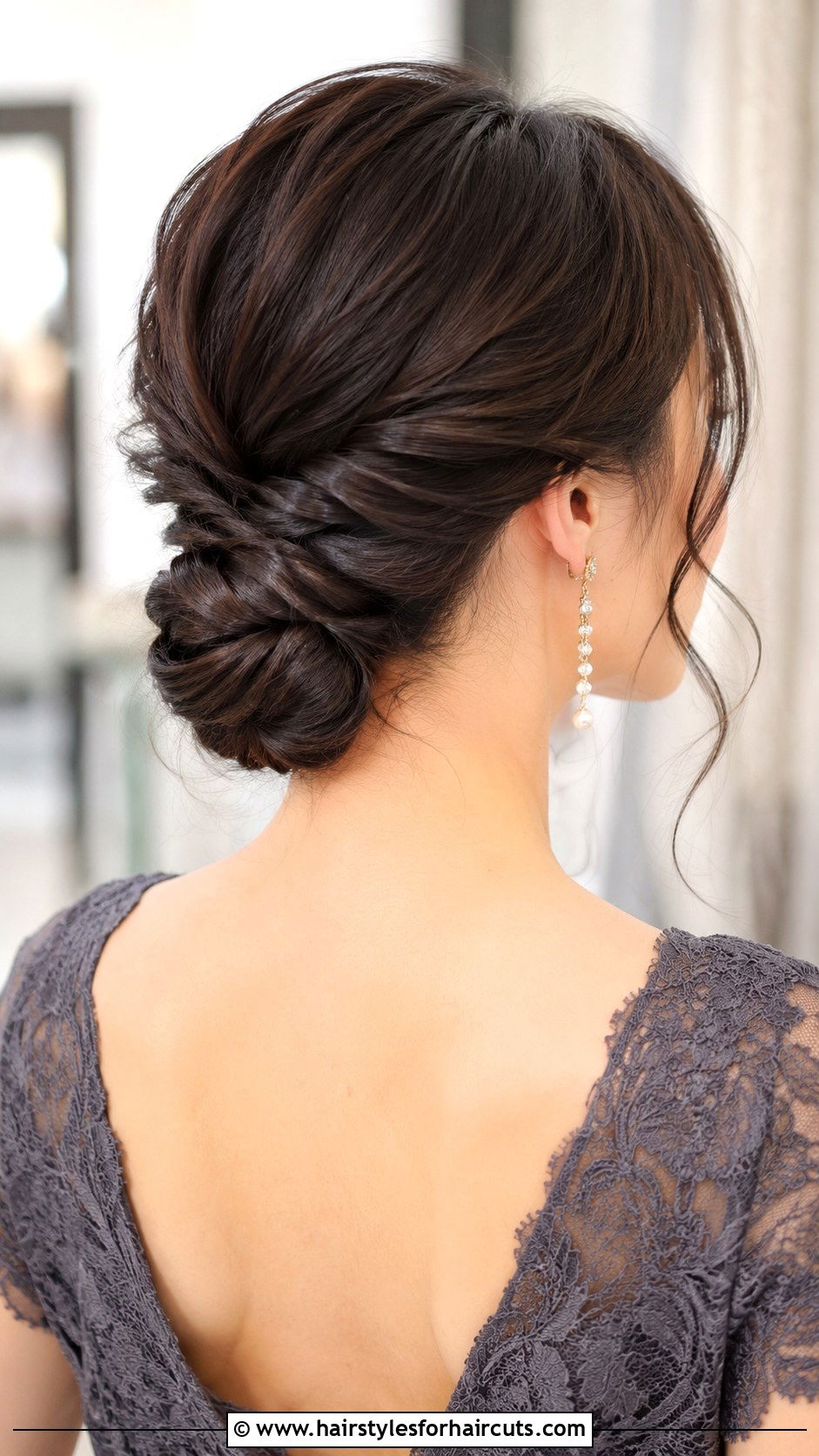Japanese Twisted Low Updo - 25 cute japanese hairstyles - 25 cute japanese hairstyles