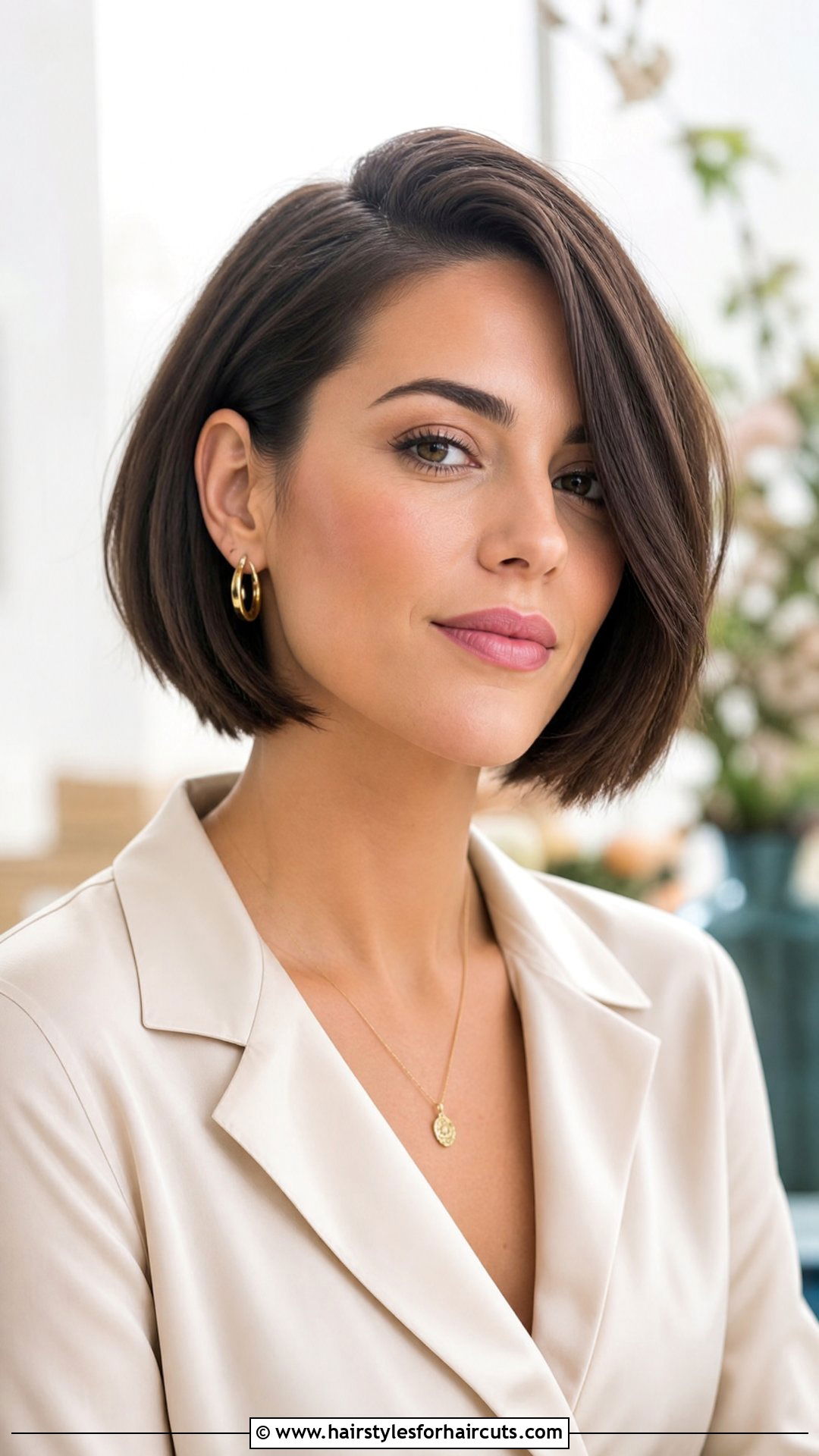 Jawline Bob - 25 fine straight haircuts - 25 fine straight haircuts